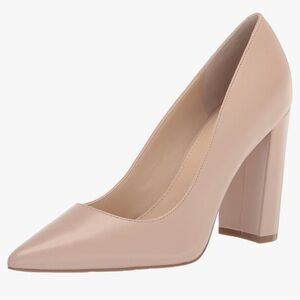 Marc Fisher LTD Abilene Block Heel Pointy Toe Dress Pumps
Color: Nude Leather